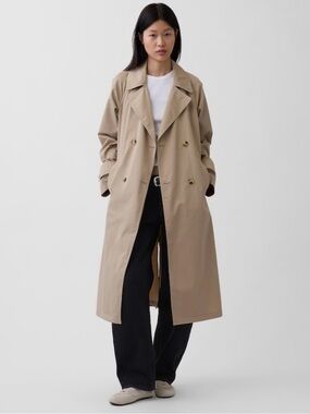 Gap Icon Trench Coat Women’s NWT Size Small Khaki Tan